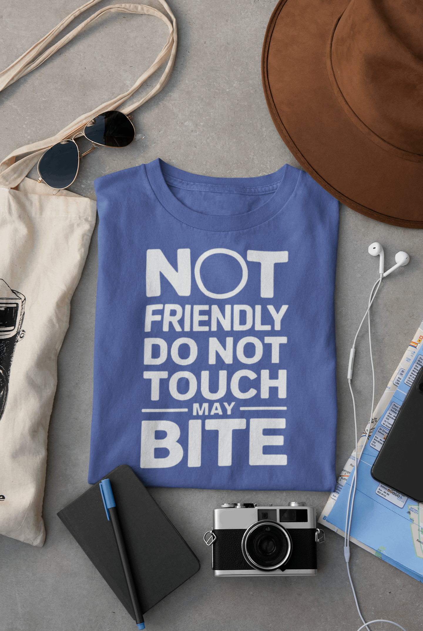 Not Friendly Organic Cotton Women’s Tee – Bold Sustainable Hiking Shirt
