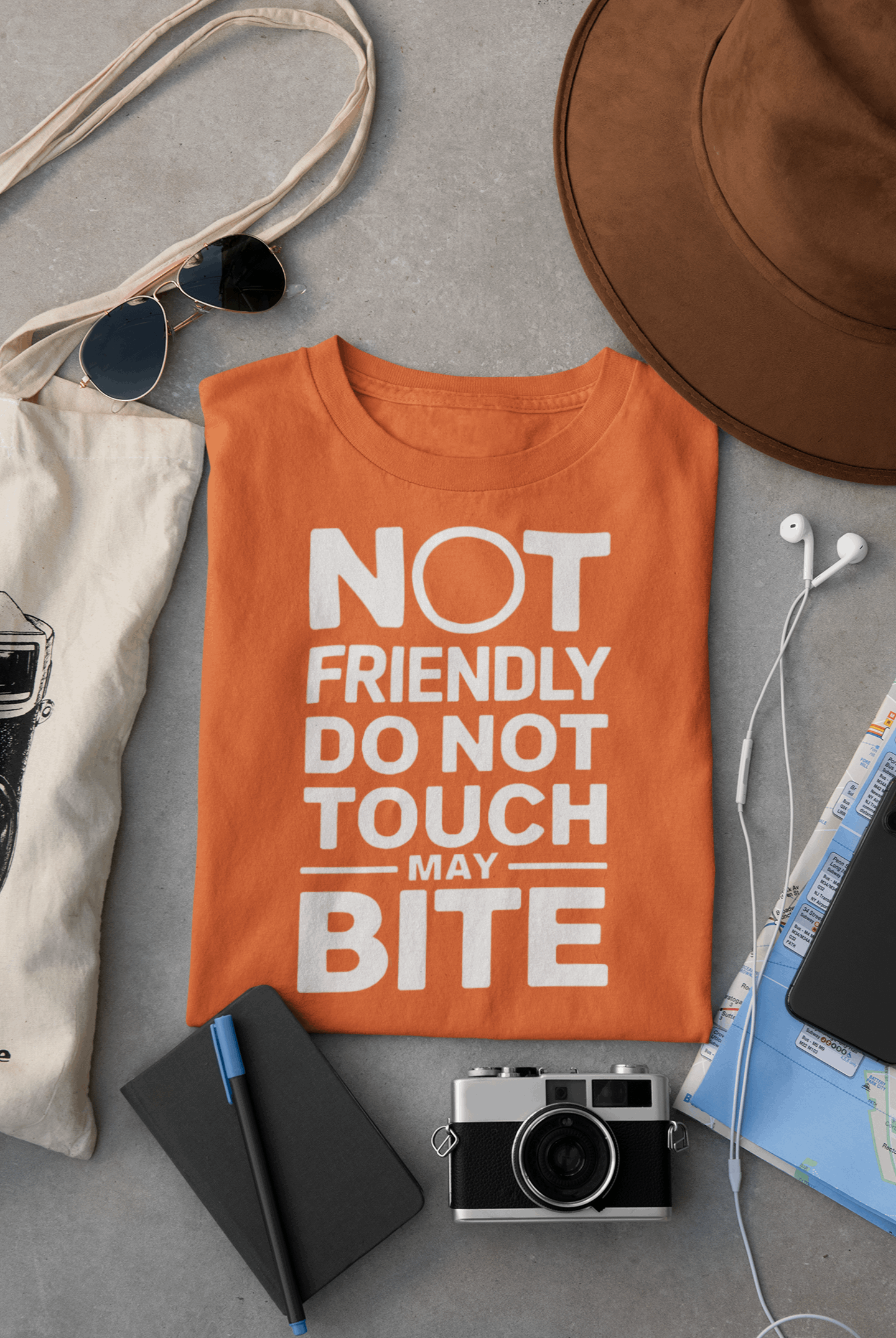 Not Friendly Organic Cotton Women’s Tee – Bold Sustainable Hiking Shirt