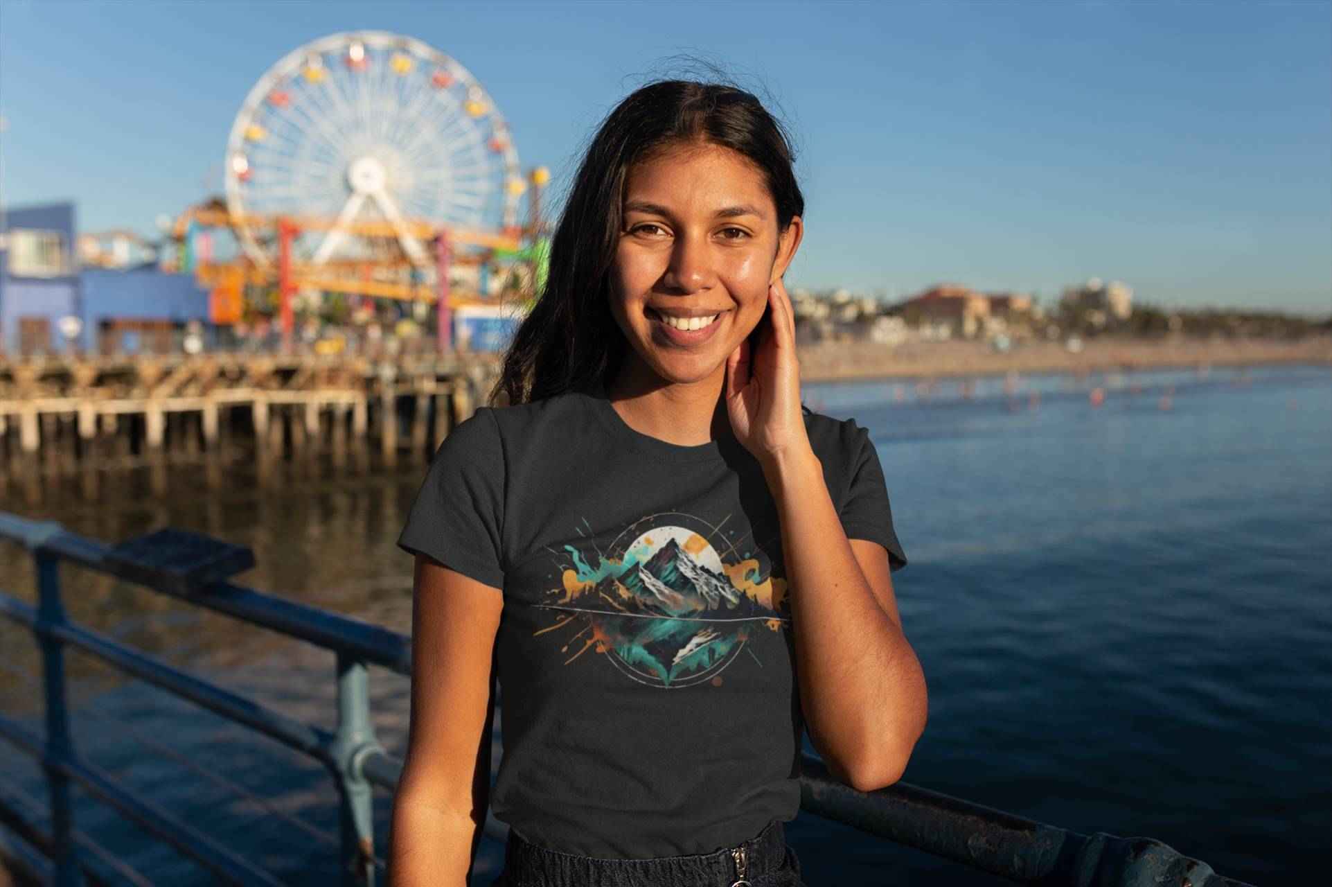 Peak Women's Organic Cotton Hiking T-Shirt – Soft Trail Tee for Outdoor Adventure