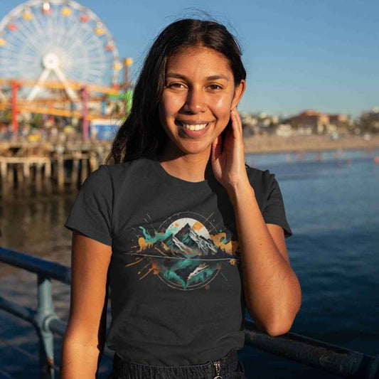 Peak Women's Organic Cotton Hiking T-Shirt – Soft Trail Tee for Outdoor Adventure