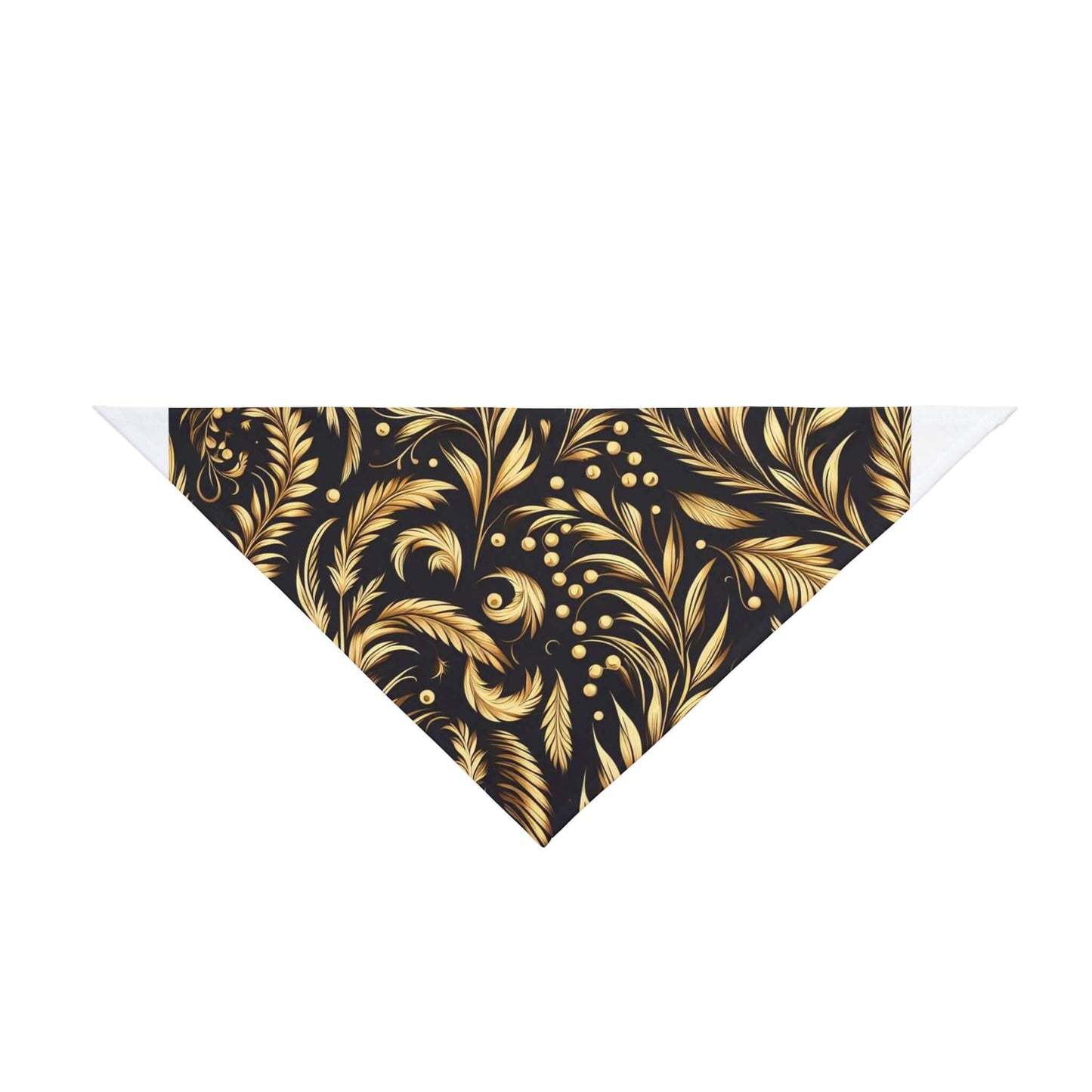 Front view of Wyld Peak pet bandana in floral design, white background.