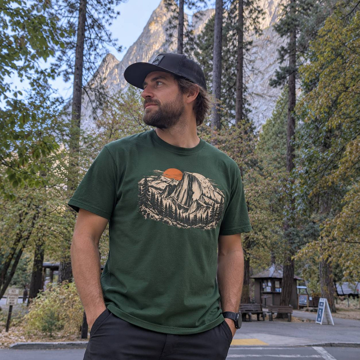 Vintage Yosemite Valley Sunset T-Shirt